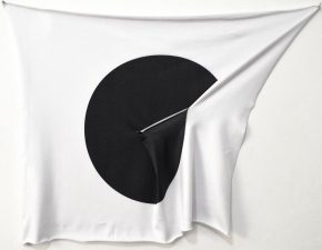 Sem título, 2019 | Sublimação em lycra, pregos | 40X50cm