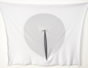 Sem título, 2019 | Sublimação em lycra, pregos | 40X50cm