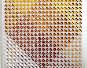 Sem título, 2024 | Tinta acrílica sobre papel de poliéster recortado | 43X43cm