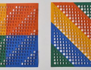 Sem título, 2013 | Tinta acrílica sobre papel de poliéster | 43X43cm (cada)