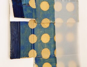 Sem título, 2003 | Papelão, fita adesiva, papel vegetal, tinta acrílica | 55X45cm