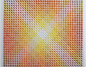 Sem título, 2024 | Tinta acrílica sobre papel de poliéster recortado| 74X74cm