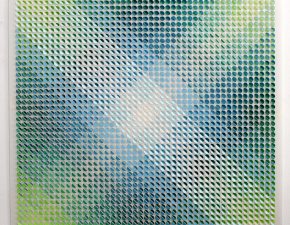 Sem título, 2024 | Tinta acrílica sobre papel de poliéster recortado | 74X74cm