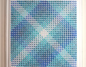 Sem título, 2024 | Tinta acrílica sobre papel de poliéster recortado| 74X74cm