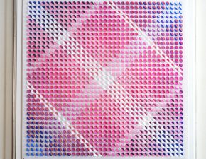 Sem título, 2024 | Tinta acrílica sobre papel de poliéster recortado| 74X74cm