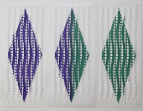 Sem título, 2018 | Tinta acrílica sobre papel de poliéster recortado | 76X102cm