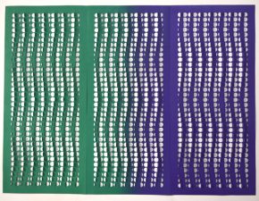 Sem título, 2018 | Tinta acrílica sobre papel de poliéster recortado | 76X102cm