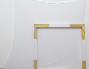 Sem título, 2022 | Lycra, chassi, tinta acrílica | 80X80cm