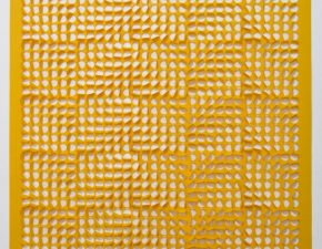 Sem título, 2018 | Tinta acrílica sobre papel de poliéster recortado | 82X82cm