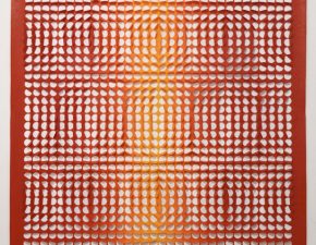 Sem título, 2018 | Tinta acrílica sobre papel de poliéster recortado | 82X82cm