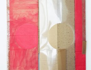 Sem título, 2003 | Papelão, acetato, fita adesiva, tinta acrílica | 75X50cm