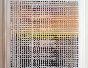 Sem título, 2022 | Tinta acrílica sobre papel de poliéster recortado | 90X91cm