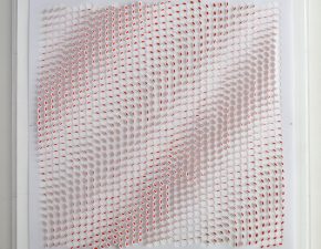 Sem título, 2021 | Adesivos sobre papel de poliéster recortado | 92X92cm