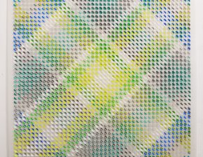 Sem título, 2025 | Tinta acrílica sobre papel de poliéster recortado | 94X94cm