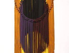 Série Estações, 2025 | Tecido (sobras de viés), bastidores | 145X65cm