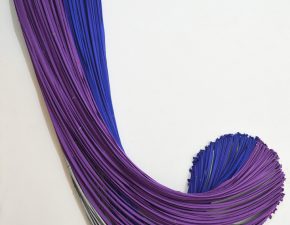 Série Elos, 2025 | Tecido (sobras de viés), bastidores |  200X150cm