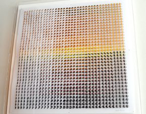 Sem Título, 2022 | Tinta acrílica sobre papel de poliéster | 90X91cm