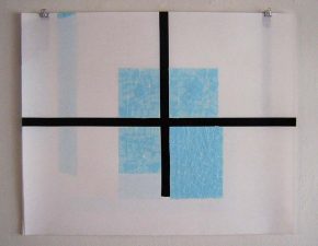 Sem título, 2006 | Fita isolante e fita crepe sobre papel |  49X60cm